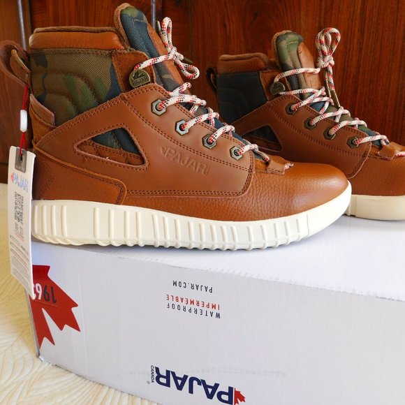 Pajar Other - New Pajar Peacemaker waterproof tan leather camo ballistic nylon 6" hiking boots